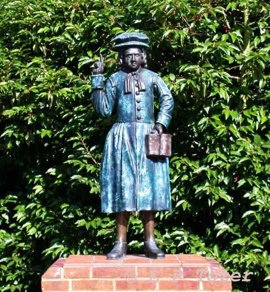 'The Bluecoat boy statue', image  E.P.Tozer