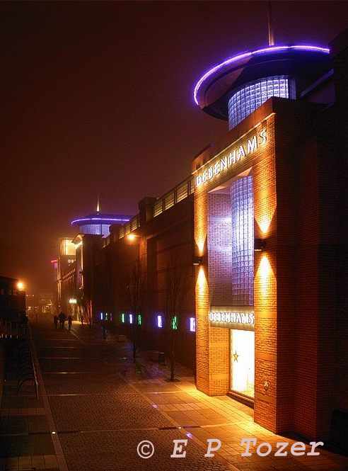 Foggy evening in Basingstoke, image  E.P.Tozer