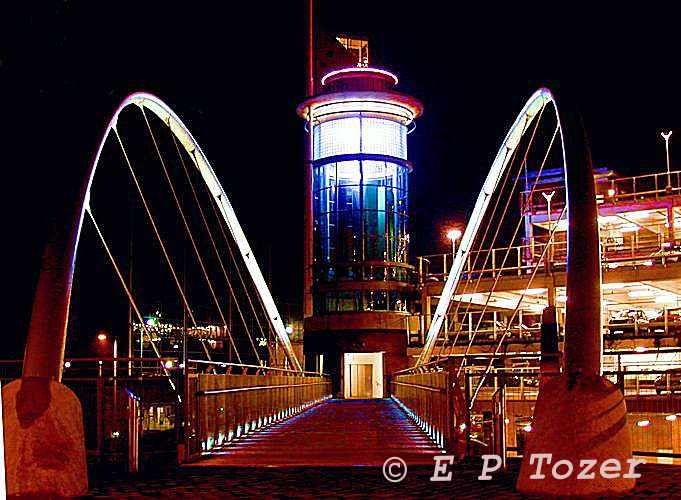 Churchill Way footbridge, image  E.P.Tozer